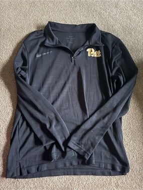 Nike Black Dri-FIT Athletic Top with Subtle Logo